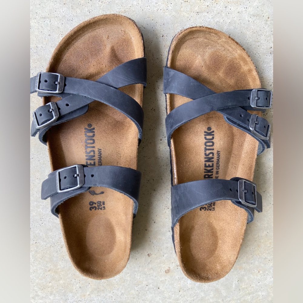 Birkenstock Franca Black Oiled Leather EU 39 / US 8.5